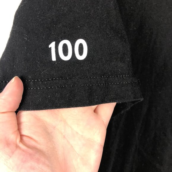 Peloton 100 Rides Century Black Tee Shirt Cycling - Picture 5 of 8